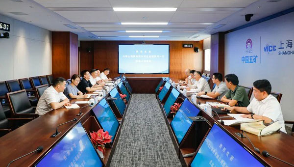 马鞍山钢铁有限公司党委副书记、总司理伏明一行到访上海龙八国际